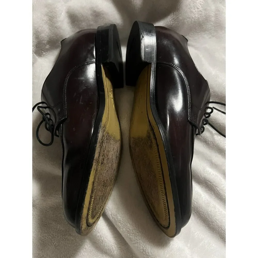Cole Haan Men's NikeAir Split-Toe Derby Mahogany Leather Dress Shoes Size 10‎ M
